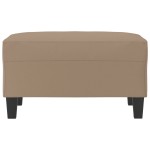 vidaXL Taburet, cappuccino, 70x55x41 cm, piele ecologică