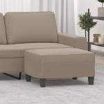 vidaXL Taburet, gri taupe, 70x55x41 cm, microfibră vidaXL Taburet, gri taupe, 70x55x41 cm, microfibră