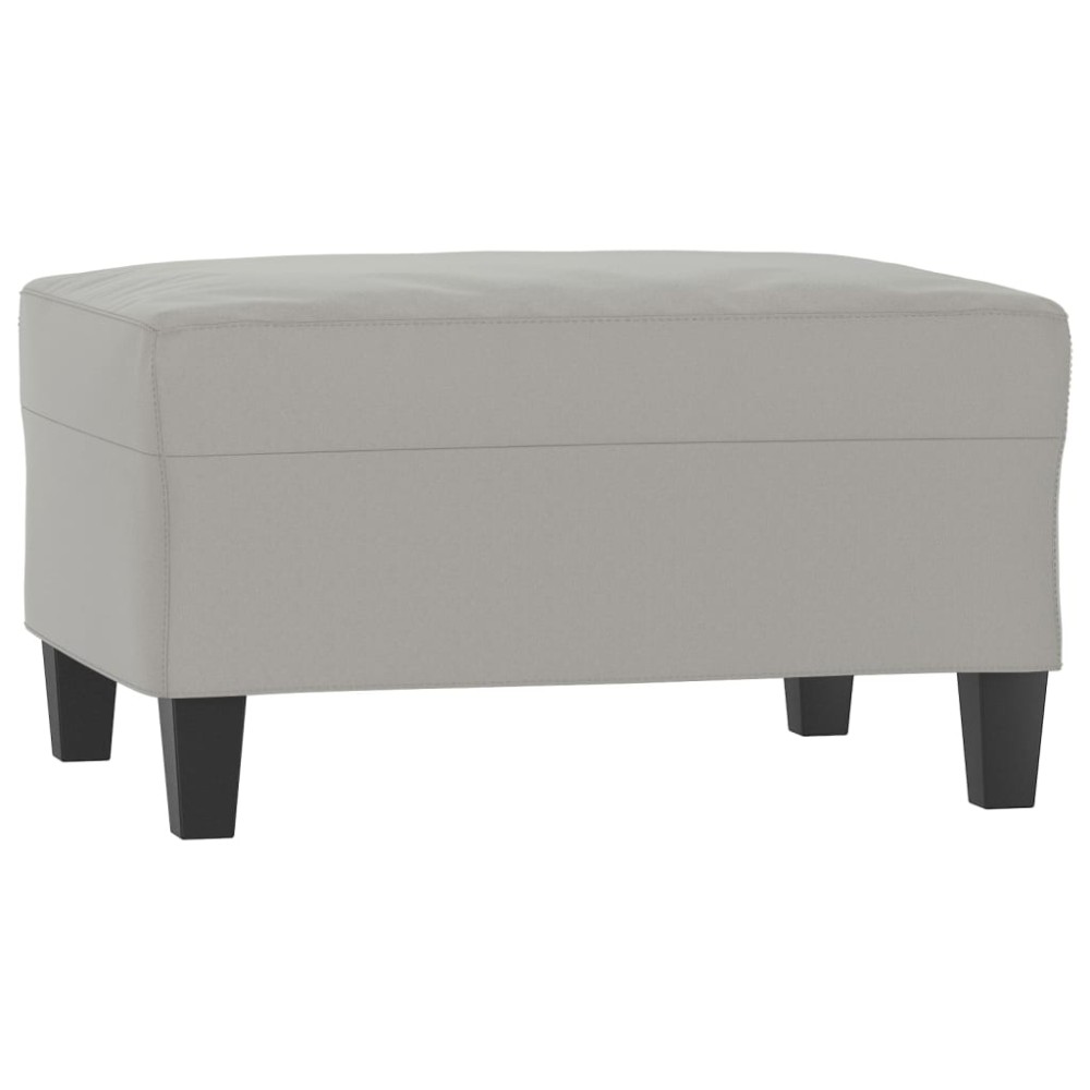 vidaXL Taburet, gri deschis, 70x55x41 cm, microfibră