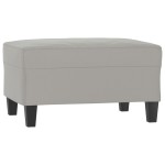 vidaXL Taburet, gri deschis, 70x55x41 cm, microfibră vidaXL Taburet, gri deschis, 70x55x41 cm, microfibră