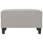 vidaXL Taburet, gri deschis, 70x55x41 cm, microfibră vidaXL Taburet, gri deschis, 70x55x41 cm, microfibră