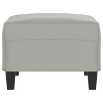 vidaXL Taburet, gri deschis, 70x55x41 cm, microfibră vidaXL Taburet, gri deschis, 70x55x41 cm, microfibră