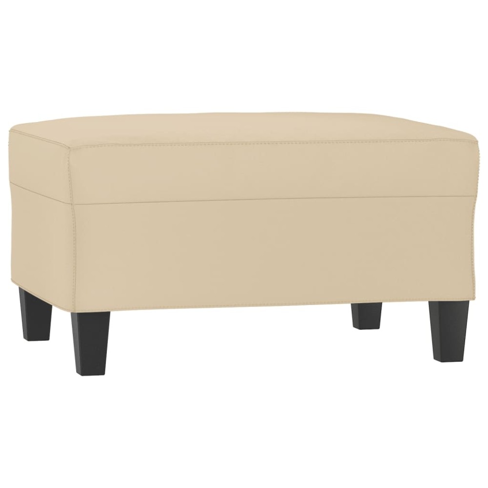 vidaXL Taburet, crem, 70x55x41 cm, microfibră