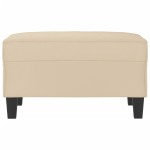 vidaXL Taburet, crem, 70x55x41 cm, microfibră vidaXL Taburet, crem, 70x55x41 cm, microfibră