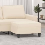 vidaXL Taburet, bej, 70x55x41 cm, țesătură microfibră vidaXL Taburet, bej, 70x55x41 cm, țesătură microfibră