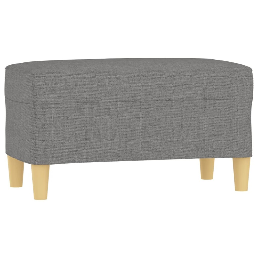 vidaXL Bancă, gri închis, 70x35x41 cm, textil