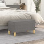 vidaXL Bancă, gri închis, 70x35x41 cm, textil vidaXL Bancă, gri închis, 70x35x41 cm, textil