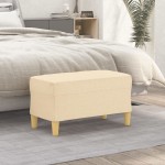 vidaXL Bancă, crem, 70x35x41 cm, textil vidaXL Bancă, crem, 70x35x41 cm, textil