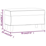vidaXL Bancă, crem, 70x35x41 cm, textil vidaXL Bancă, crem, 70x35x41 cm, textil