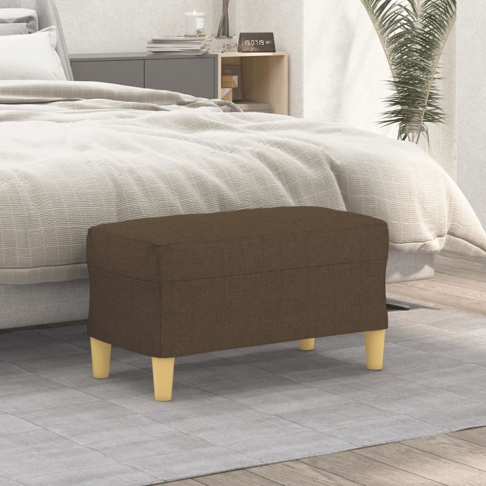 vidaXL Bancă, maro, 70x35x41 cm, textil