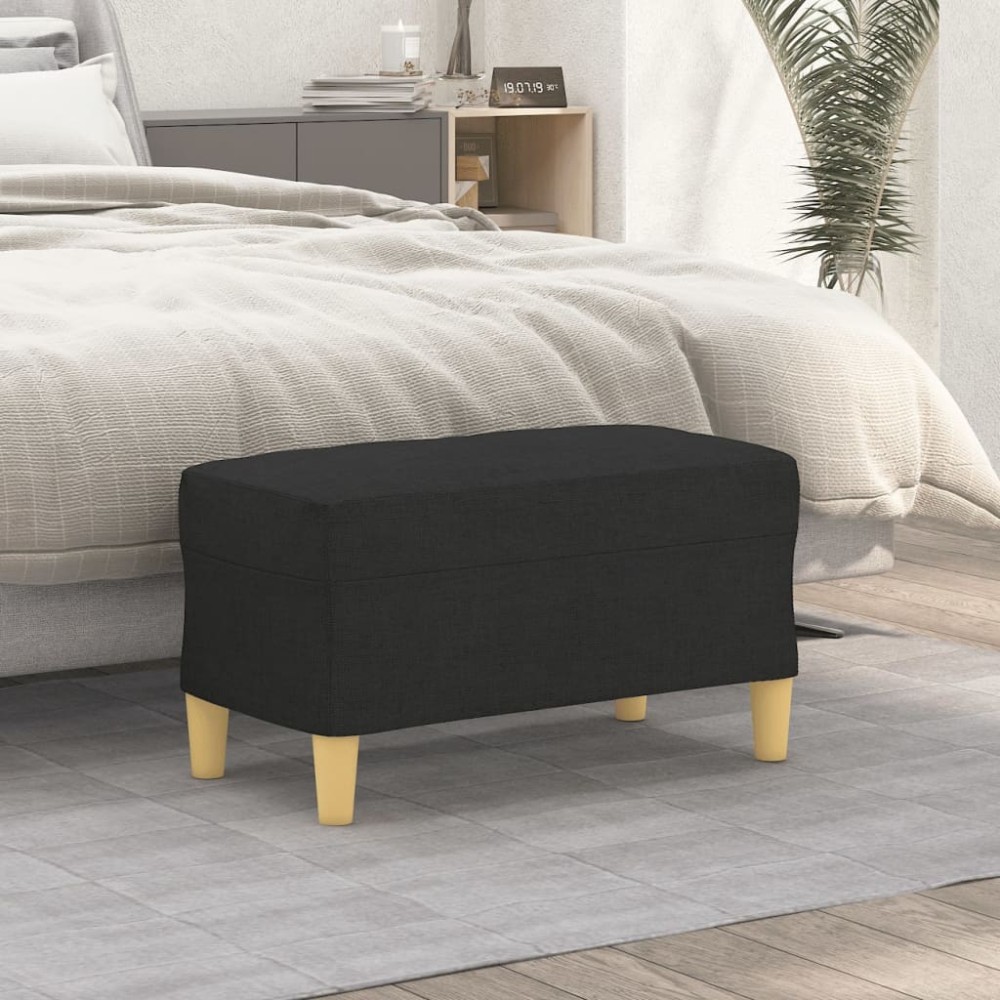 vidaXL Bancă, negru, 70x35x41 cm, textil
