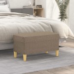 vidaXL Bancă, gri taupe, 70x35x41 cm, textil vidaXL Bancă, gri taupe, 70x35x41 cm, textil