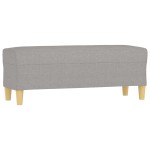 vidaXL Bancă, gri deschis, 100x35x41 cm, textil vidaXL Bancă, gri deschis, 100x35x41 cm, textil