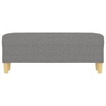 vidaXL Bancă, gri închis, 100x35x41 cm, textil