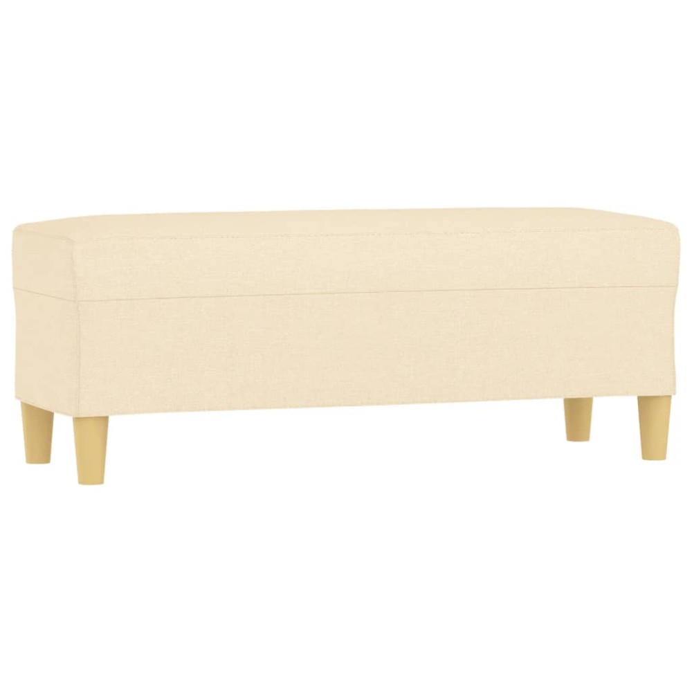 vidaXL Bancă, crem, 100x35x41 cm, textil
