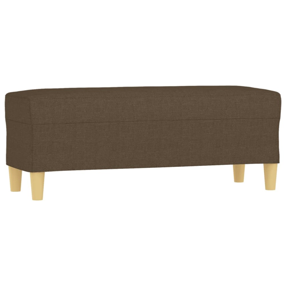vidaXL Bancă, maro, 100x35x41 cm, textil
