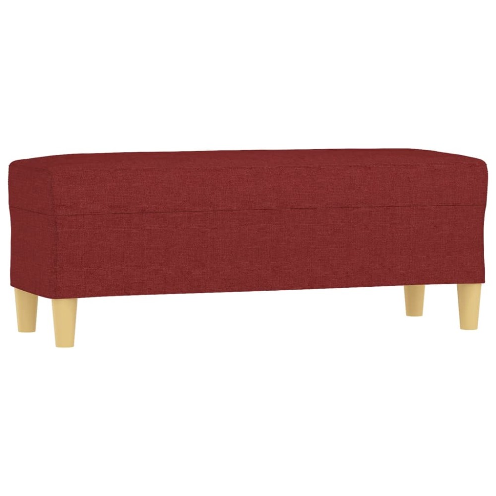 vidaXL Bancă, roșu vin, 100x35x41 cm, textil