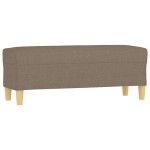 vidaXL Bancă, gri taupe, 100x35x41 cm, textil vidaXL Bancă, gri taupe, 100x35x41 cm, textil