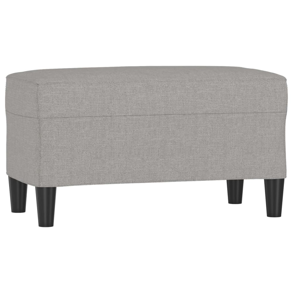 vidaXL Bancă, gri deschis, 70x35x41 cm, textil
