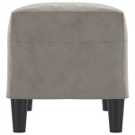 vidaXL Bancă, gri deschis, 70x35x41 cm, catifea vidaXL Bancă, gri deschis, 70x35x41 cm, catifea