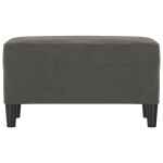 vidaXL Bancă, gri închis, 70x35x41 cm, catifea vidaXL Bancă, gri închis, 70x35x41 cm, catifea