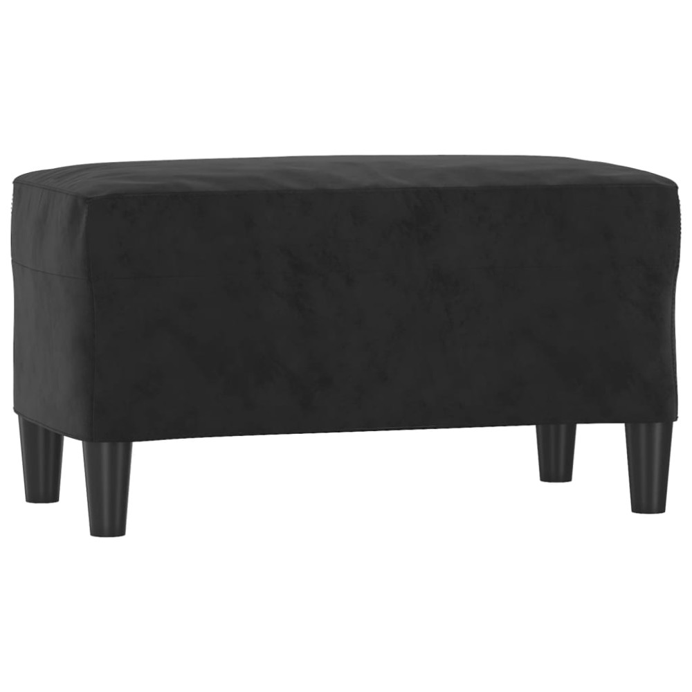 vidaXL Bancă, negru, 70x35x41 cm, catifea