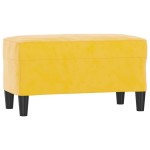 vidaXL Bancă, galben, 70x35x41 cm, catifea vidaXL Bancă, galben, 70x35x41 cm, catifea