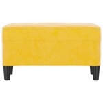 vidaXL Bancă, galben, 70x35x41 cm, catifea vidaXL Bancă, galben, 70x35x41 cm, catifea