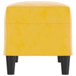 vidaXL Bancă, galben, 70x35x41 cm, catifea vidaXL Bancă, galben, 70x35x41 cm, catifea
