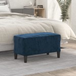 vidaXL Bancă, albastru, 70x35x41 cm, catifea vidaXL Bancă, albastru, 70x35x41 cm, catifea