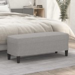 vidaXL Bancă, gri deschis, 100x35x41 cm, textil vidaXL Bancă, gri deschis, 100x35x41 cm, textil