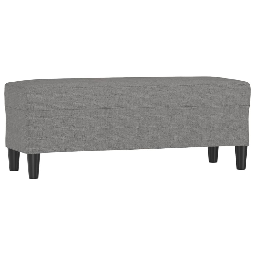 vidaXL Bancă, gri închis, 100x35x41 cm, textil