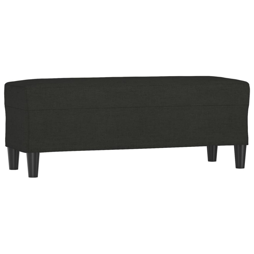 vidaXL Bancă, negru, 100x35x41 cm, textil