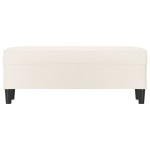 vidaXL Bancă, crem, 100x35x41 cm, piele ecologică vidaXL Bancă, crem, 100x35x41 cm, piele ecologică