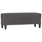 vidaXL Bancă, gri, 100x35x41 cm, piele ecologică vidaXL Bancă, gri, 100x35x41 cm, piele ecologică