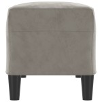 vidaXL Bancă, gri deschis, 100x35x41 cm, catifea vidaXL Bancă, gri deschis, 100x35x41 cm, catifea
