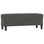 vidaXL Bancă, gri închis, 100x35x41 cm, catifea vidaXL Bancă, gri închis, 100x35x41 cm, catifea