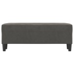 vidaXL Bancă, gri închis, 100x35x41 cm, catifea vidaXL Bancă, gri închis, 100x35x41 cm, catifea