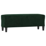 vidaXL Bancă, verde închis, 100x35x41 cm, catifea vidaXL Bancă, verde închis, 100x35x41 cm, catifea