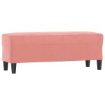 vidaXL Bancă, roz, 100x35x41 cm, catifea vidaXL Bancă, roz, 100x35x41 cm, catifea