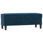vidaXL Bancă, albastru, 100x35x41 cm, catifea vidaXL Bancă, albastru, 100x35x41 cm, catifea