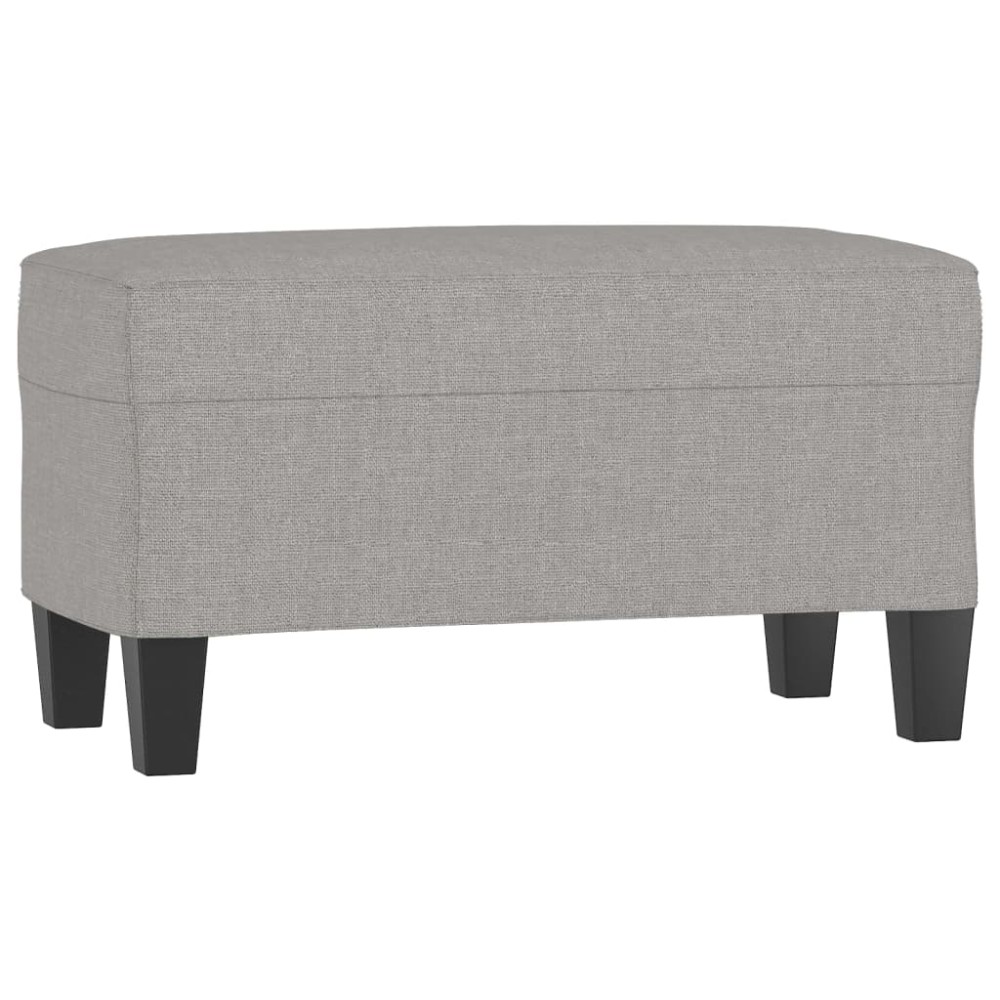 vidaXL Bancă, gri deschis, 70x35x41 cm, textil