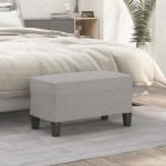 vidaXL Bancă, gri deschis, 70x35x41 cm, textil vidaXL Bancă, gri deschis, 70x35x41 cm, textil