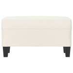 vidaXL Bancă, crem, 70x35x41 cm, piele ecologică vidaXL Bancă, crem, 70x35x41 cm, piele ecologică