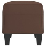 vidaXL Bancă, maro, 70x35x41 cm, piele ecologică