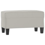 vidaXL Bancă, gri deschis, 70x35x41 cm, microfibră vidaXL Bancă, gri deschis, 70x35x41 cm, microfibră
