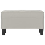 vidaXL Bancă, gri deschis, 70x35x41 cm, microfibră vidaXL Bancă, gri deschis, 70x35x41 cm, microfibră