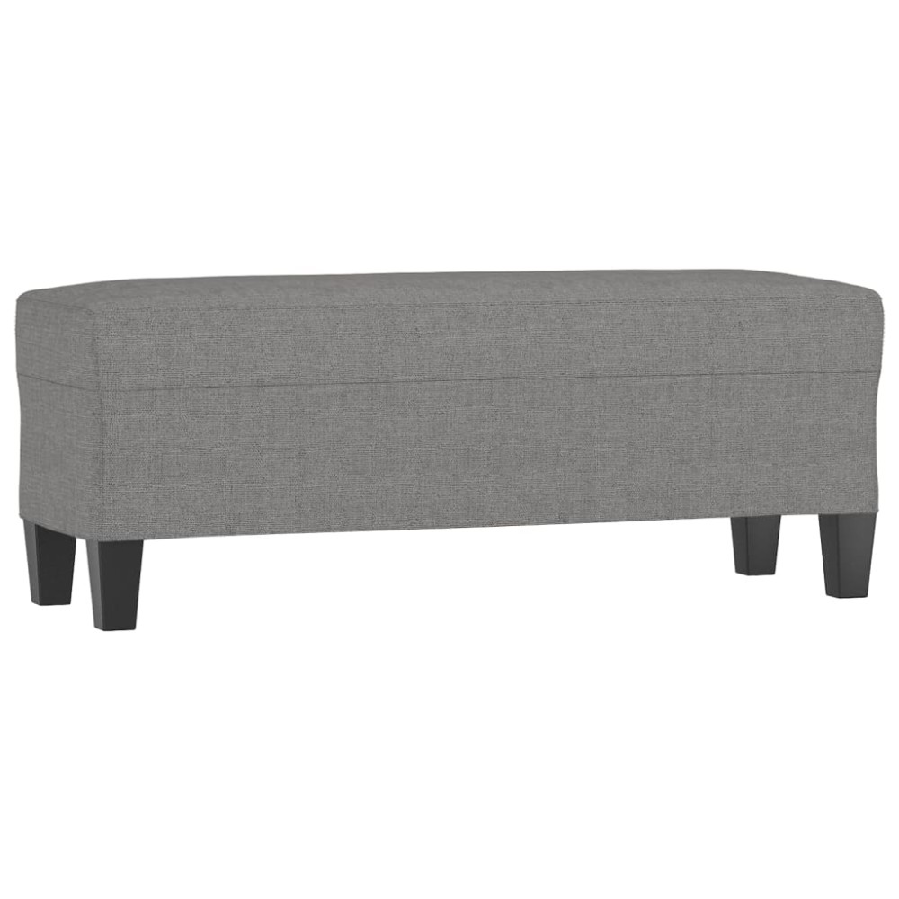 vidaXL Bancă, gri închis, 100x35x41 cm, textil