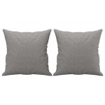 vidaXL Perne decorative, 2 buc., gri deschis, 40x40cm, material textil