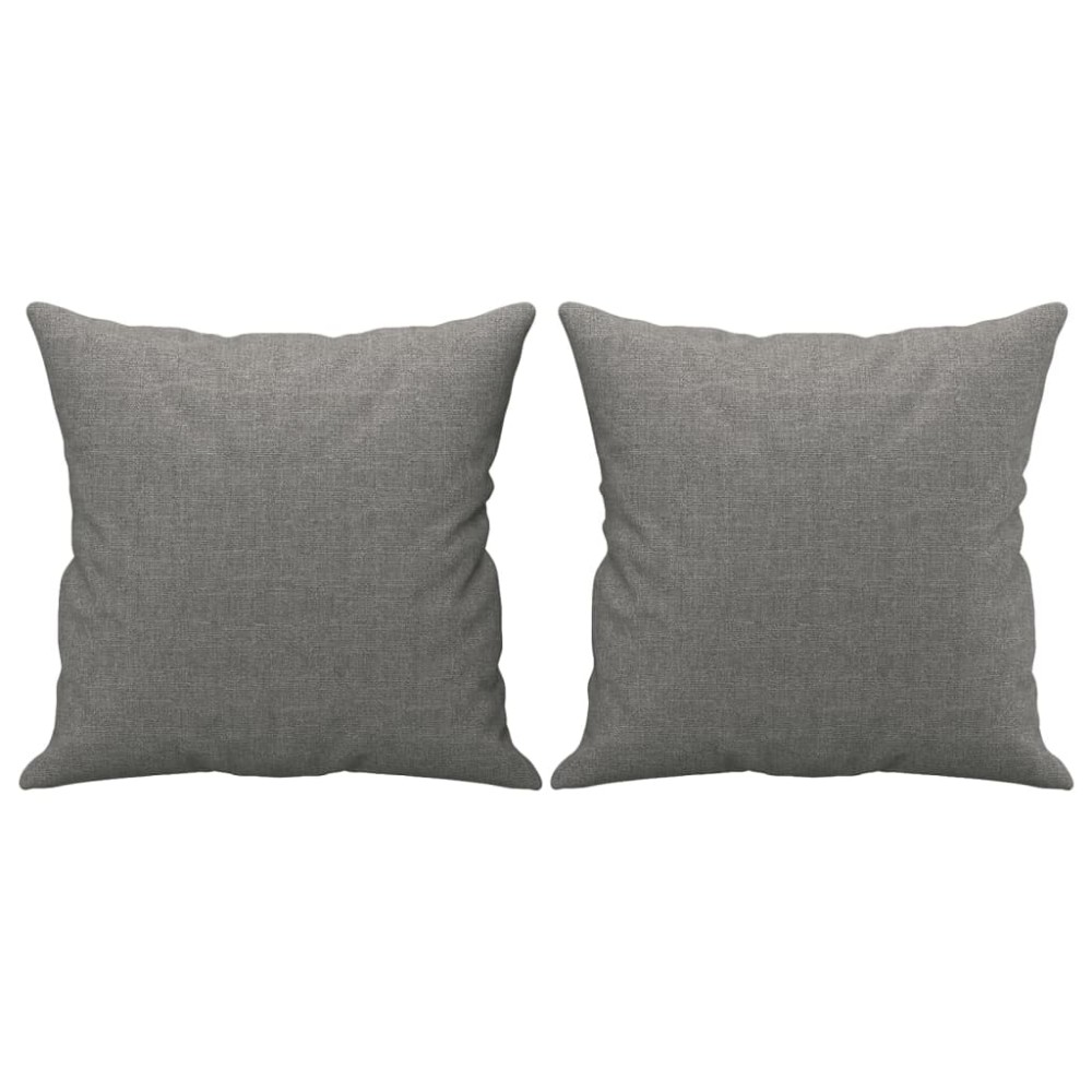 vidaXL Perne decorative, 2 buc., gri închis, 40x40 cm, textil